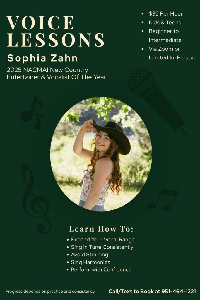 Sophia Zahn Voice Lessons